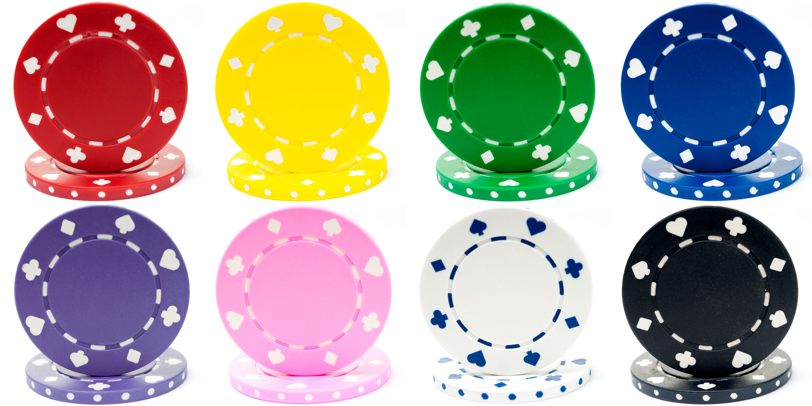 Personalized Suited Clay Poker Chips